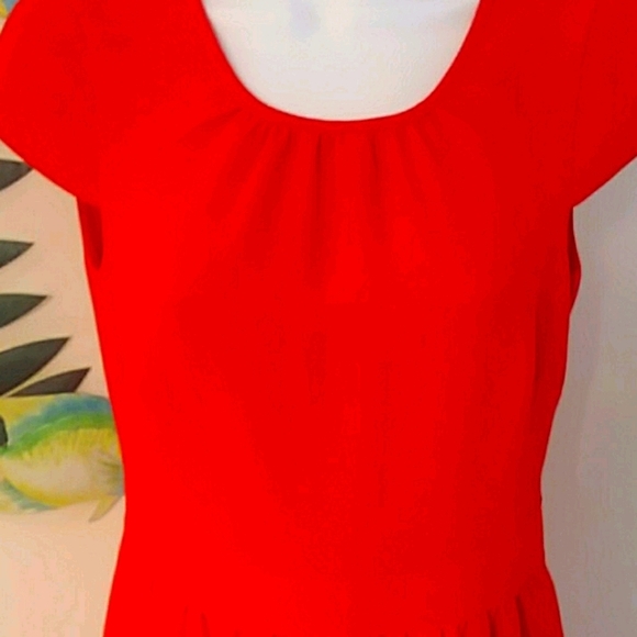 NWT J.CREW RED DRESS SIZE 0 - Picture 3 of 6